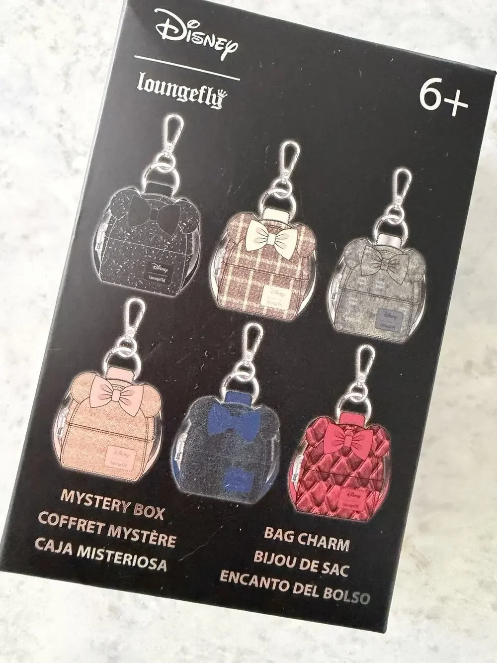 Disney Minnie Mouse Loungefly Mystery Bag Charm SEALED Unopened Box
